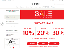 Tablet Screenshot of esprit.com.hk
